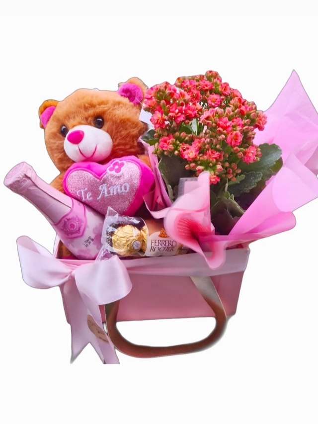 Sacola Rosa Kit Pelúcia